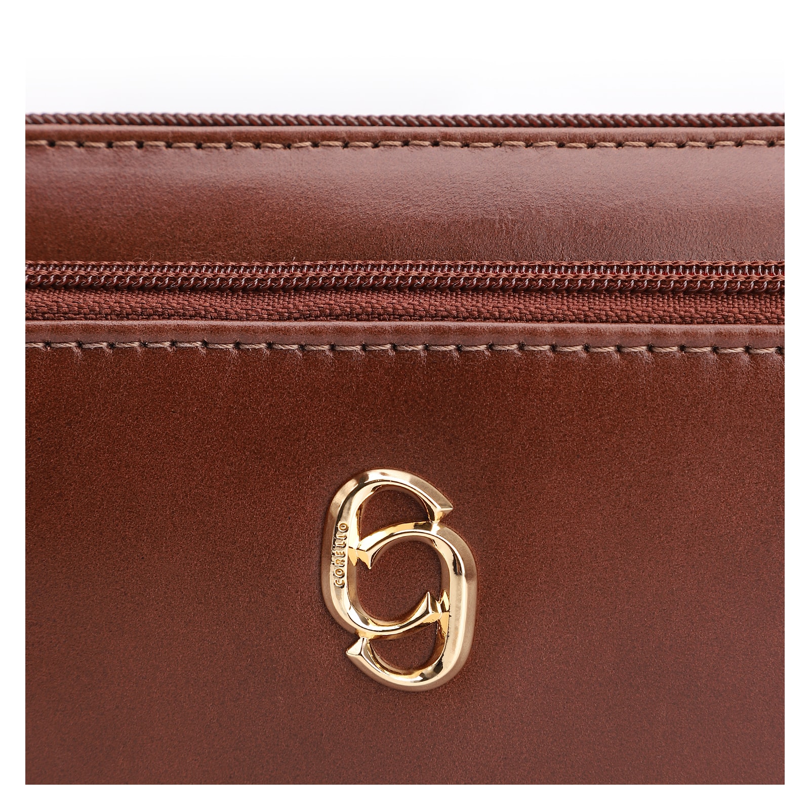 Bolsa De Ombro Couro Marrom Escuro