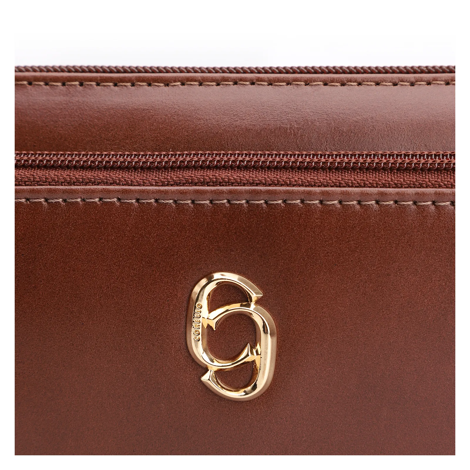 Bolsa De Ombro Couro Marrom Escuro