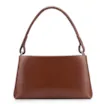 Bolsa De Ombro Couro Marrom Escuro - imagem 3