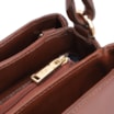 Bolsa De Ombro Couro Marrom Escuro - imagem 5