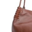 Bolsa De Ombro Couro Marrom Escuro /Couro Nobuck Marrom Escuro - imagem 6