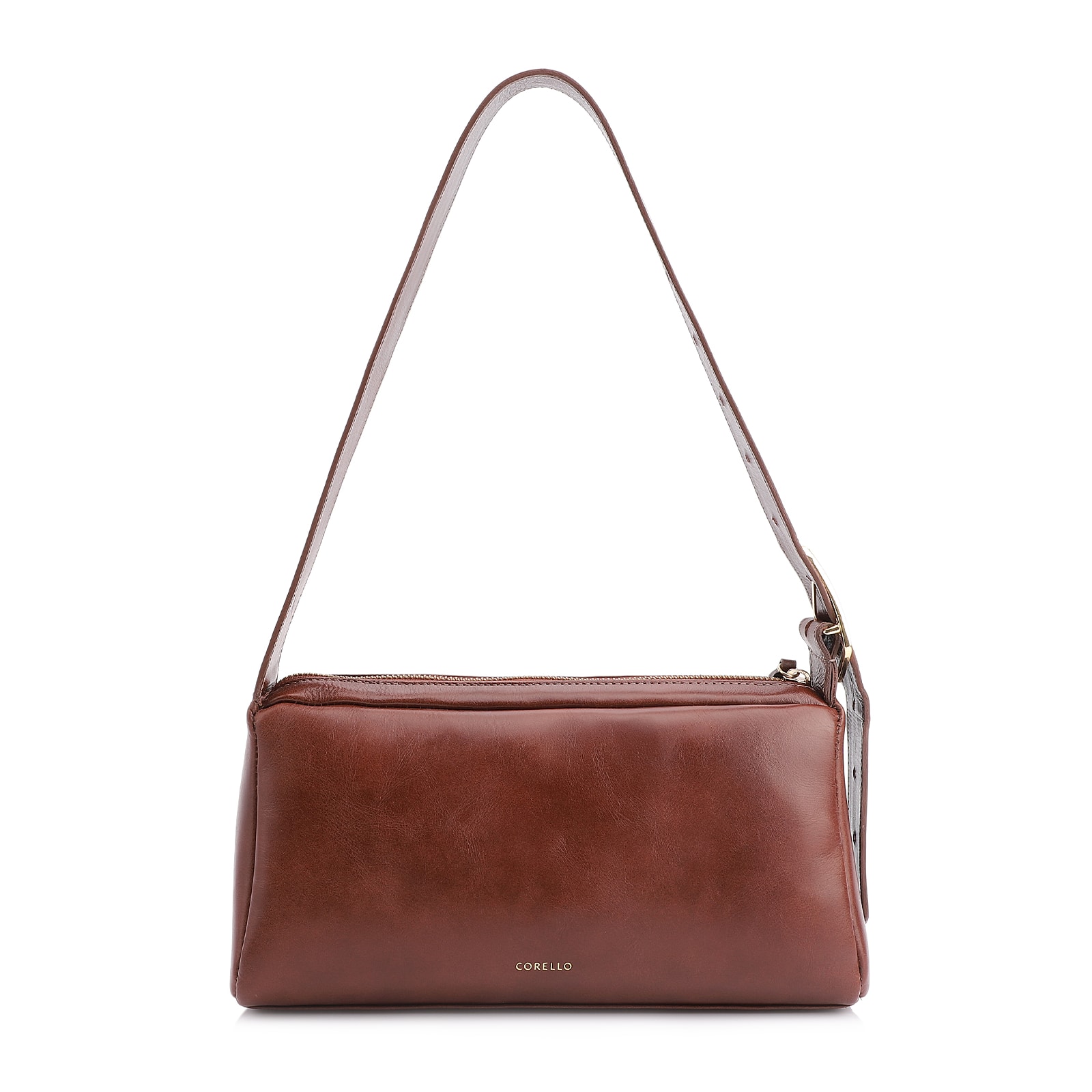 Bolsa De Ombro Couro Marrom/Ráfia Marrom