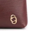  Bolsa De Ombro Couro Maxi Croco Cabernet - imagem 1