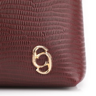 COURO MAXI CROCO CABERNET