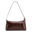  Bolsa De Ombro Couro Maxi Croco Marrom - imagem 4