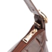  Bolsa De Ombro Couro Maxi Croco Marrom - imagem 6