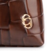  Bolsa De Ombro Couro Maxi Croco Marrom - imagem 7