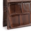 Bolsa De Ombro Couro Maxi Croco Marrom - imagem 9