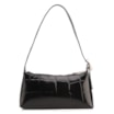  Bolsa De Ombro Couro Maxi Croco Preto - imagem 4