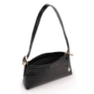  Bolsa De Ombro Couro Maxi Croco Preto - imagem 5