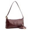  Bolsa De Ombro Couro Maxi Croco Vinho - imagem 3