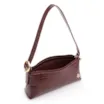  Bolsa De Ombro Couro Maxi Croco Vinho - imagem 5