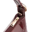  Bolsa De Ombro Couro Maxi Croco Vinho - imagem 6
