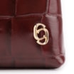  Bolsa De Ombro Couro Maxi Croco Vinho - imagem 7