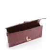 Bolsa De Ombro Couro Maxi Croco Vinho - imagem 5