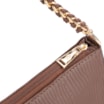 Bolsa De Ombro Couro New Lezard Marrom - imagem 5