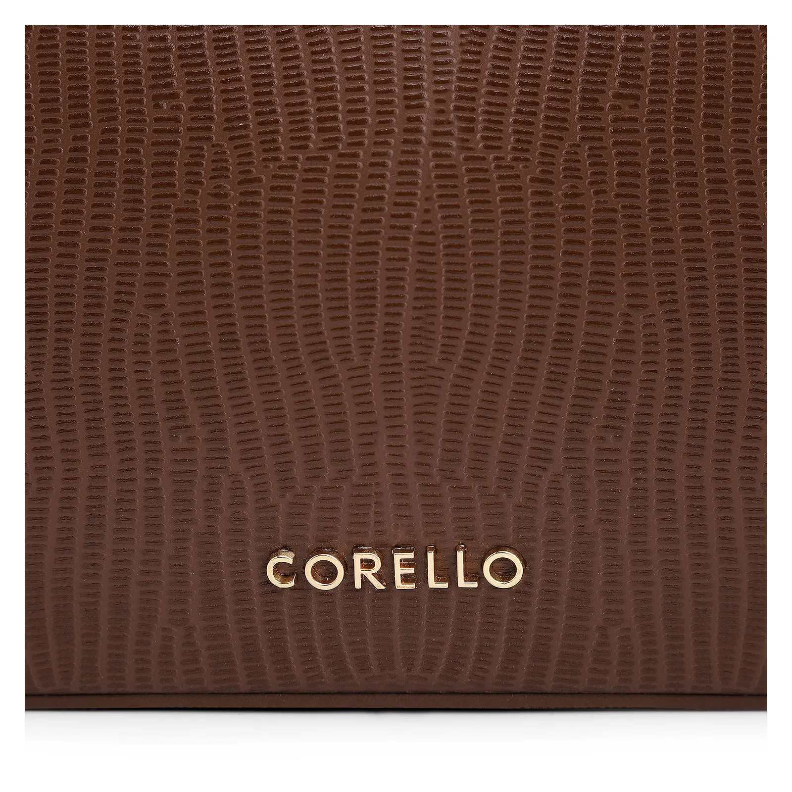 Bolsa De Ombro Couro New Lezard Marrom