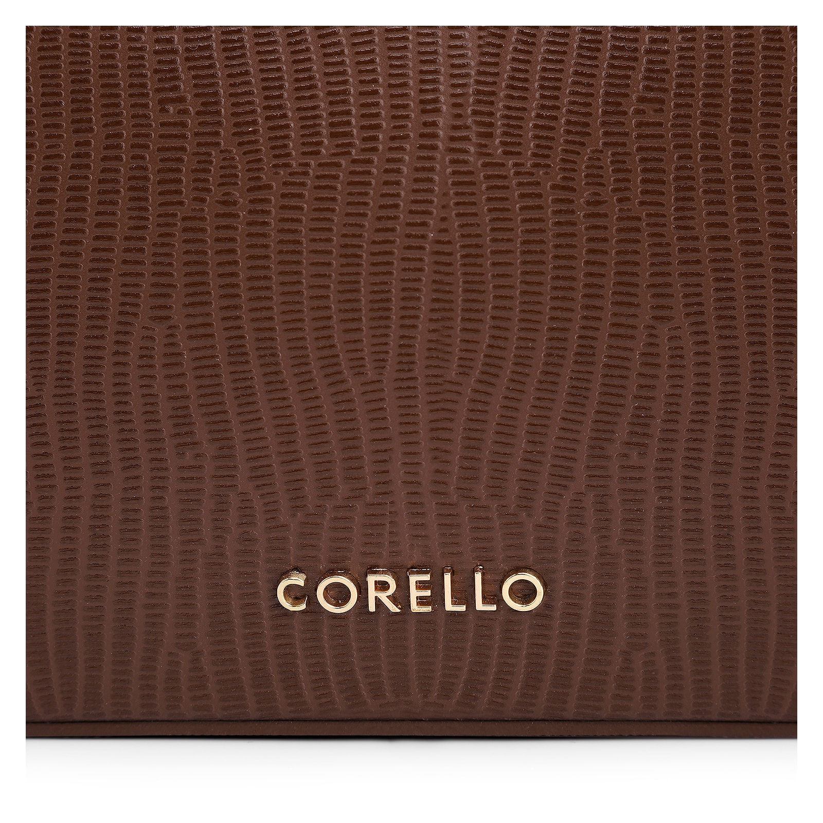 Bolsa De Ombro Couro New Lezard Marrom