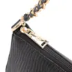 Bolsa De Ombro Couro New Lezard Preto - imagem 6