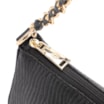 Bolsa De Ombro Couro New Lezard Preto - imagem 6