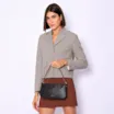 Bolsa De Ombro Couro New Lezard Preto - imagem 2
