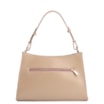 Bolsa De Ombro Couro Nobuck Croco/Couro Bege - imagem 4