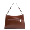 Bolsa De Ombro Couro Nobuck Croco/Couro Marrom - imagem 4