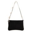  Bolsa De Ombro Couro Nobuck Preto/Alt Dourado - imagem 1