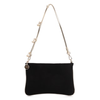 COURO NOBUCK PRETO/ALT DOURADO