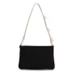  Bolsa De Ombro Couro Nobuck Preto/Alt Dourado - imagem 4