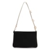 Bolsa De Ombro Couro Nobuck Preto/Alt Dourado - imagem 4