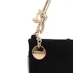  Bolsa De Ombro Couro Nobuck Preto/Alt Dourado - imagem 7