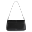 Bolsa De Ombro Couro Nobuck Preto/Verniz Preto - imagem 3