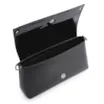 Bolsa De Ombro Couro Nobuck Preto/Verniz Preto - imagem 4