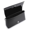 Bolsa De Ombro Couro Nobuck Preto/Verniz Preto - imagem 4