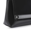 Bolsa De Ombro Couro Nobuck Preto/Verniz Preto - imagem 5