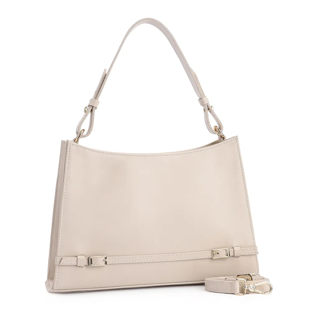Bolsa De Ombro Couro Off White - imagem 2