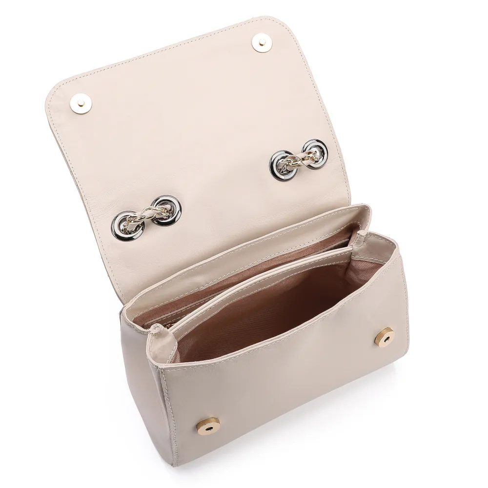 Bolsa De Ombro Couro Off White - imagem 4