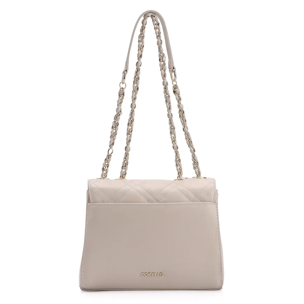 Bolsa De Ombro Couro Off White - imagem 3