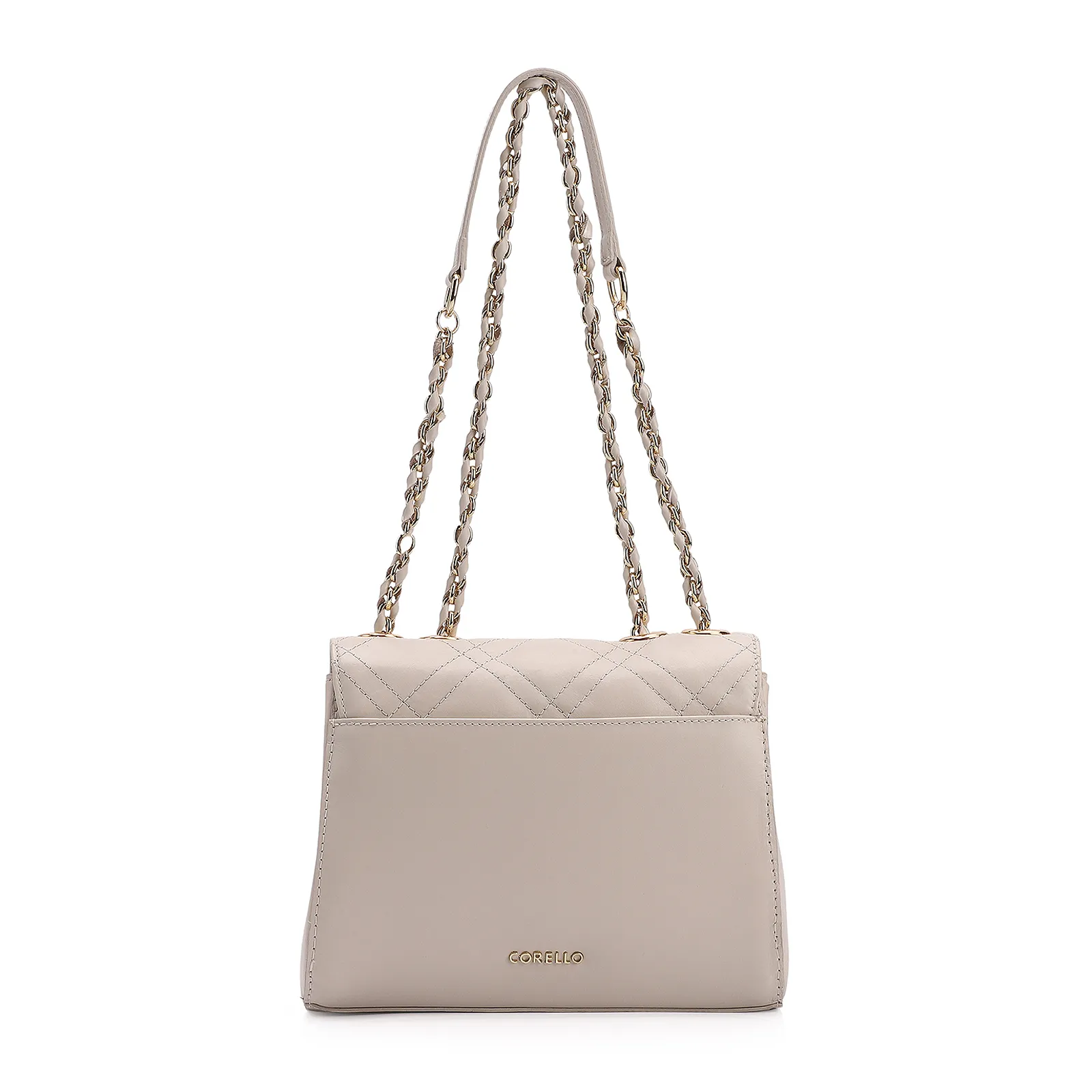 Bolsa De Ombro Couro Off White