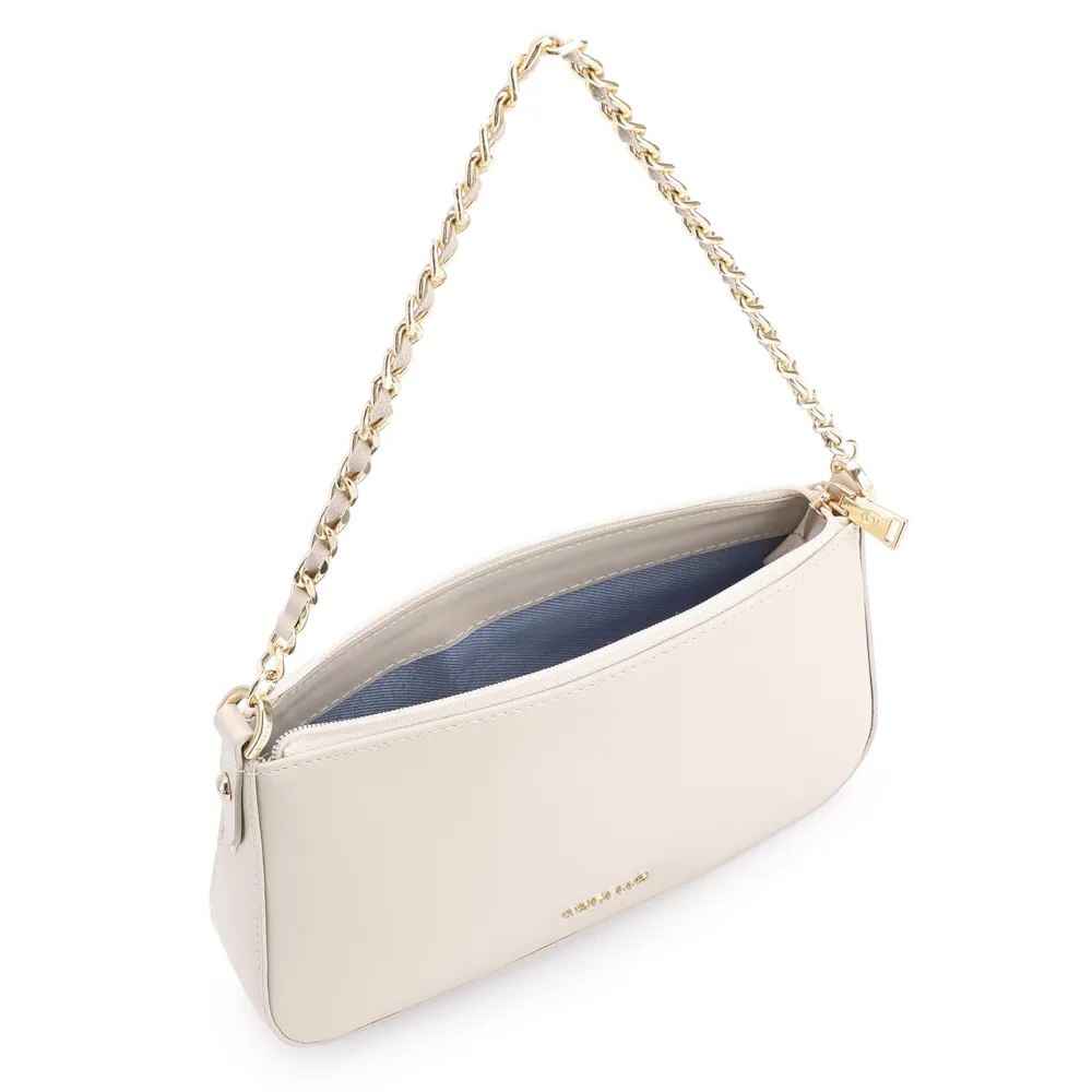 Bolsa De Ombro Couro Off White - imagem 4