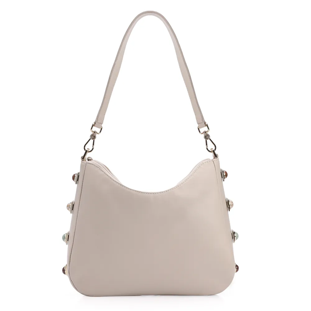 Bolsa De Ombro Couro Off White - imagem 4