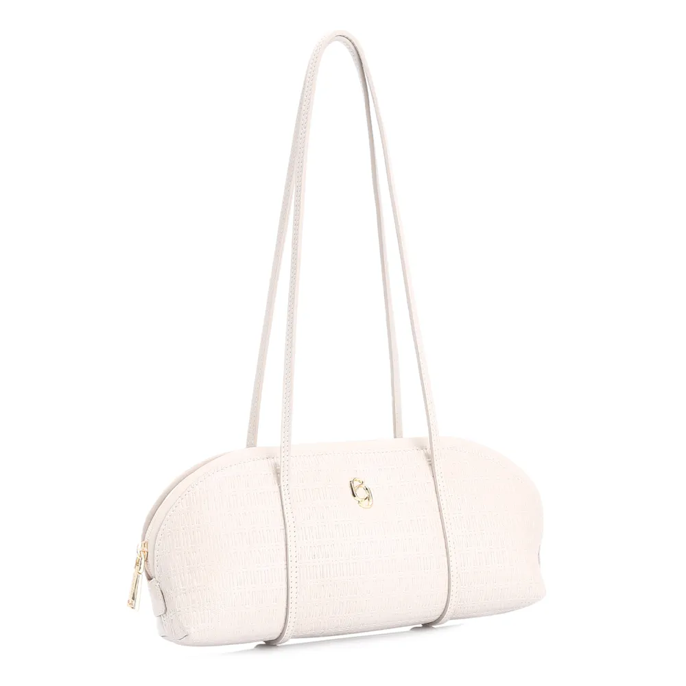 Bolsa De Ombro Couro Off White - imagem 3