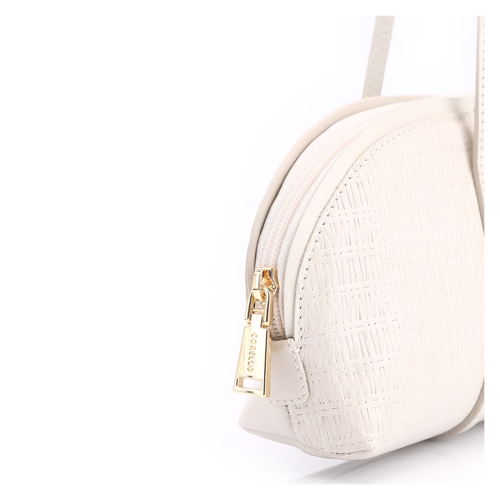 Bolsa De Ombro Couro Off White