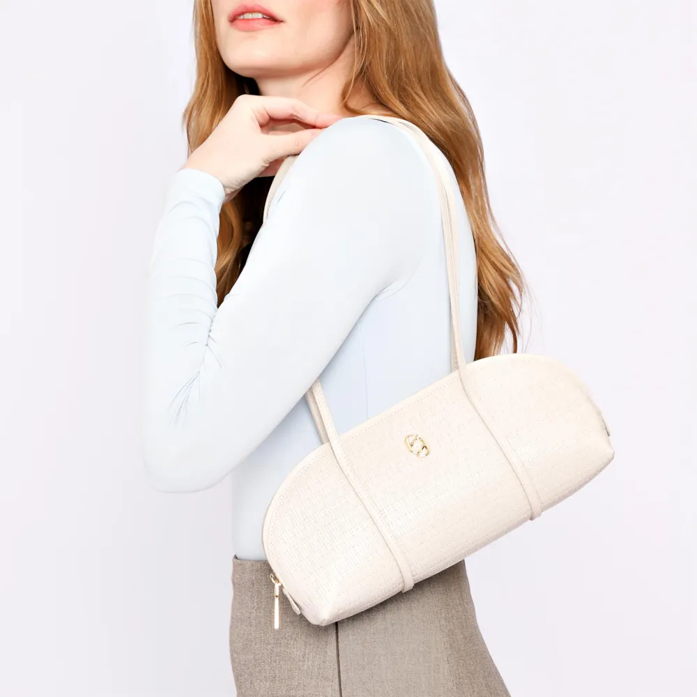 Bolsa De Ombro Couro Off White - imagem 8