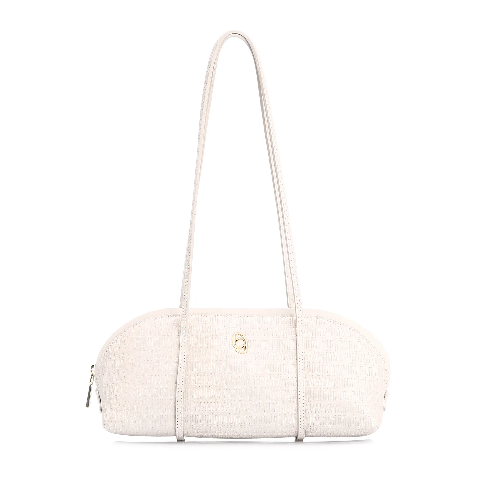 Bolsa De Ombro Couro Off White