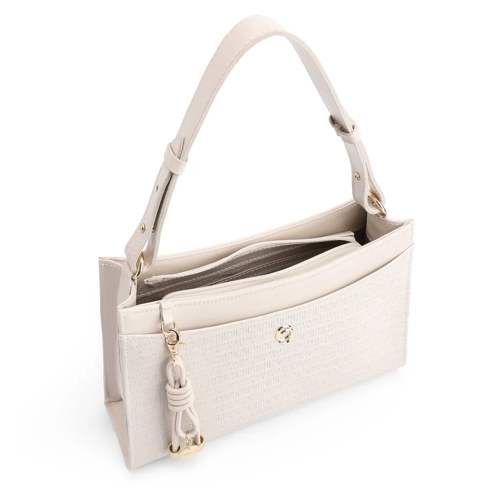 Bolsa De Ombro Couro Off White - imagem 4