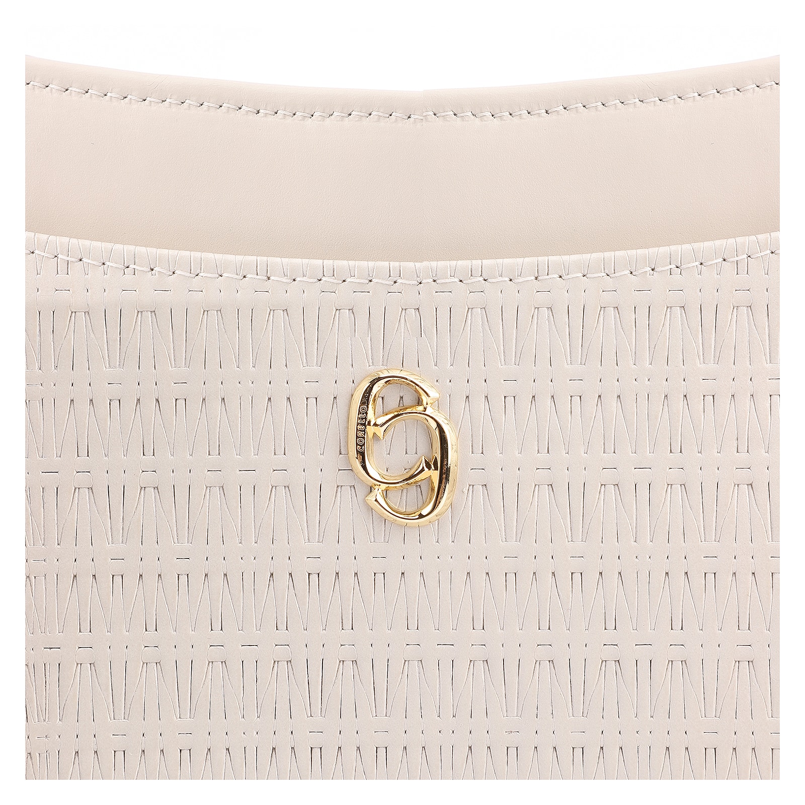 Bolsa De Ombro Couro Off White
