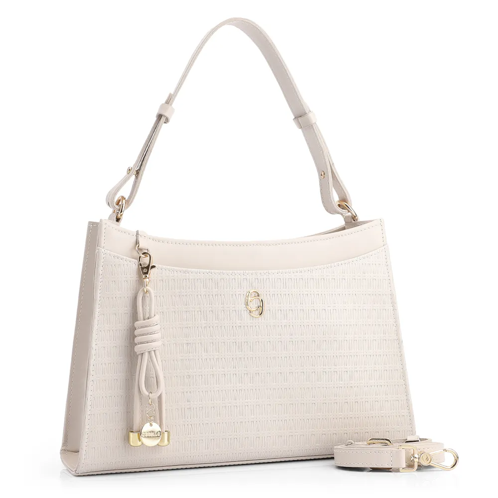 Bolsa De Ombro Couro Off White - imagem 2