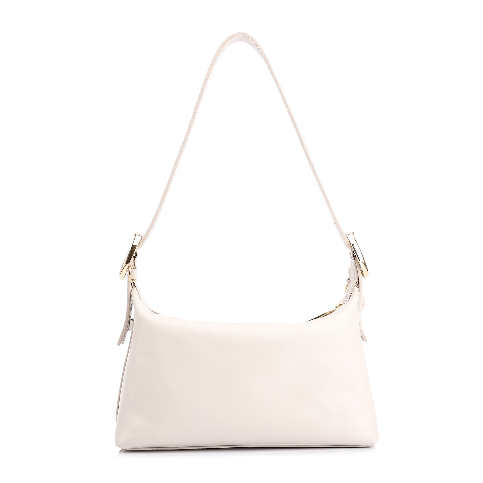 Bolsa De Ombro Couro Off White